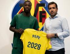 官方：比利亚雷亚尔与尼古拉斯-佩佩续约至2028年(guan fang bi li ya lei ya er yu ni gu la si pei pei xu yue zhi nian)