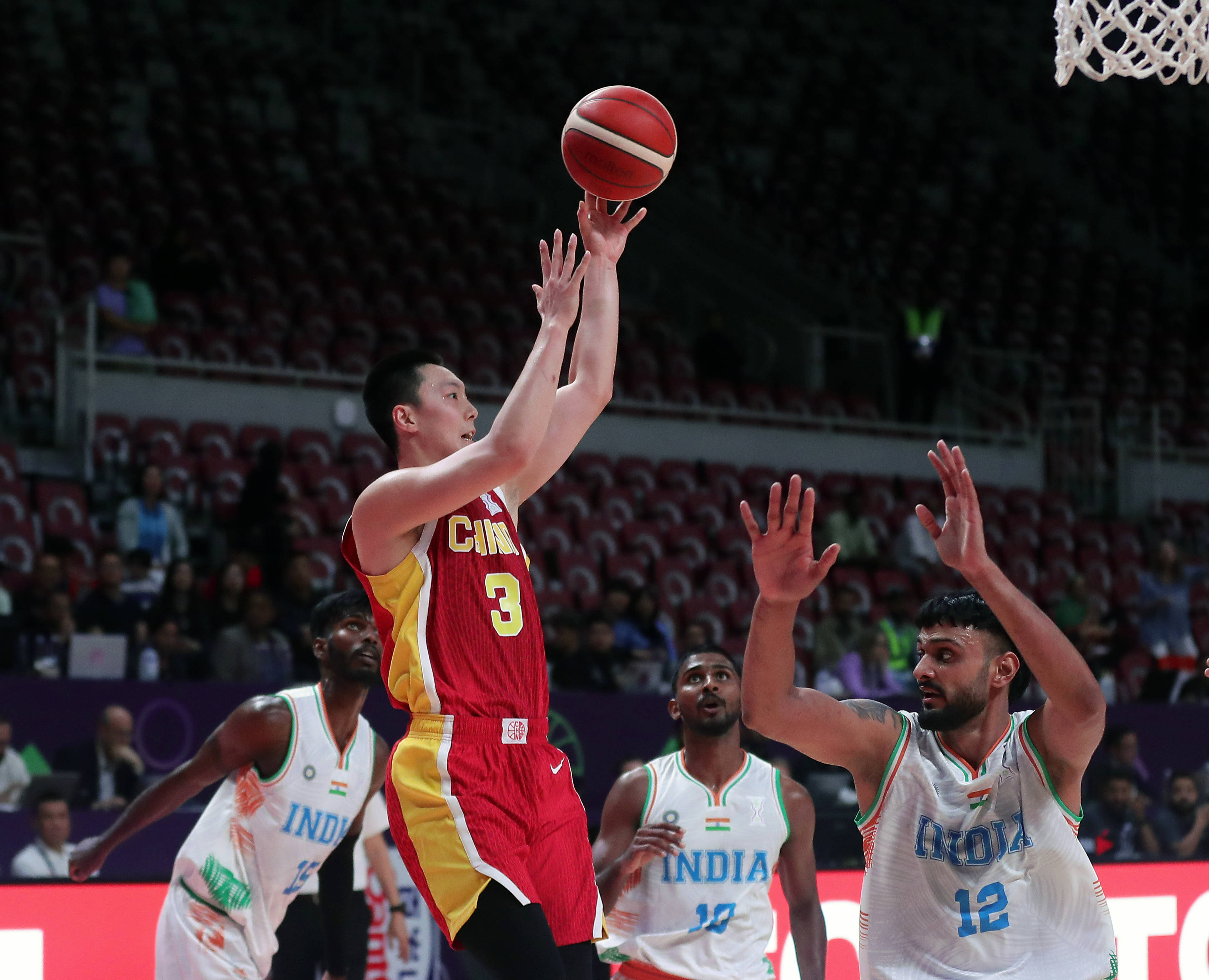 （体育）篮球——国际篮联亚洲杯：中国队胜印度队
